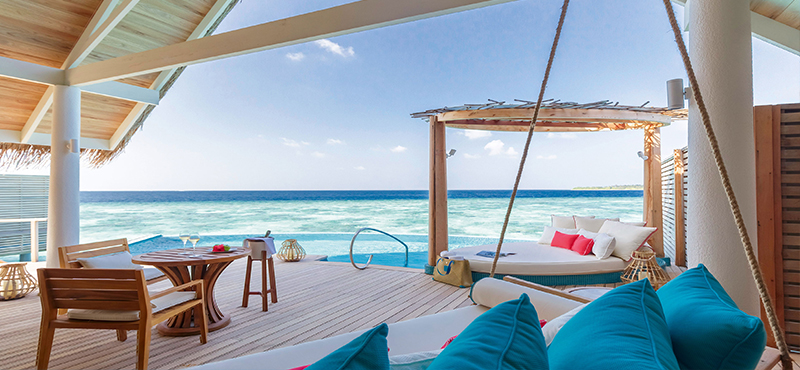 Milaidhoo Island Maldives Luxury Maldives Honeymoon Packages Water Pool Villa Deck View