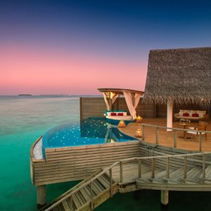 Milaidhoo Island Maldives Luxury Maldives Honeymoon Packages Water Pool Villa Exterior At Night