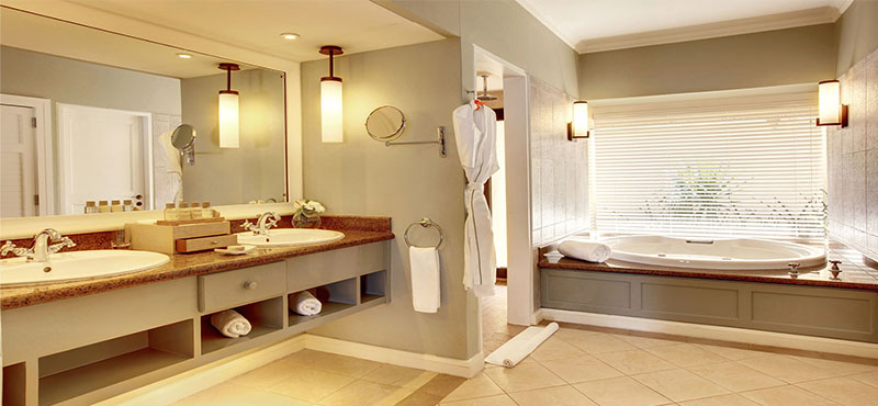 Outrigger Mauritius Beach Resort Luxury Mauritius Holiday Packages Beachfront Junior Suite Bathroom