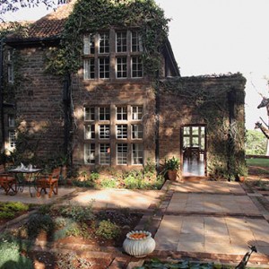 Patio - Giraffe Manor - Luxury Kenyan Honeymoon Packages