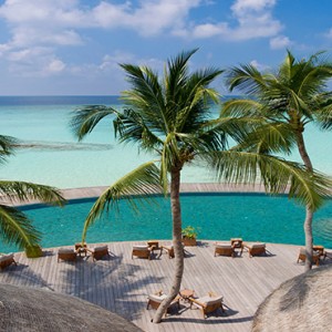 aerial view pool - Milaidhoo Island Maldives - Luxury Maldives Honeymoons