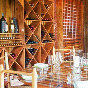 wine cellar - Ladera St Lucia - Luxury St lucia Holidays