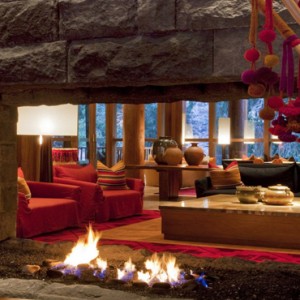 fireplace - Tambo del Inka - Luxury Peru Holidays