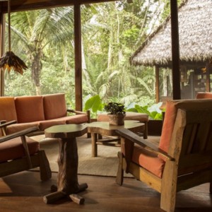 lounge area - Inkaterra Reserva Amazonica - Luxury Preu Holidays