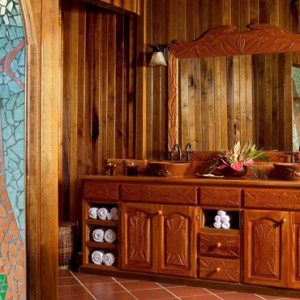 bathroom - Ladera St Lucia - Luxury St lucia Holidays