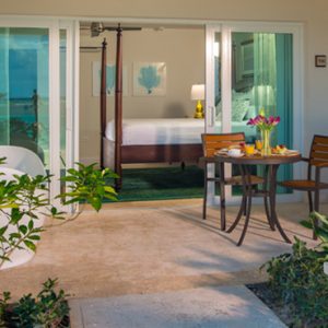 2 Windsor Beachfront Walkout Club Level Room With Patio Tranquility Soaking Tub Sandals Royal Caribbean Luxury Jamaica holiday packages