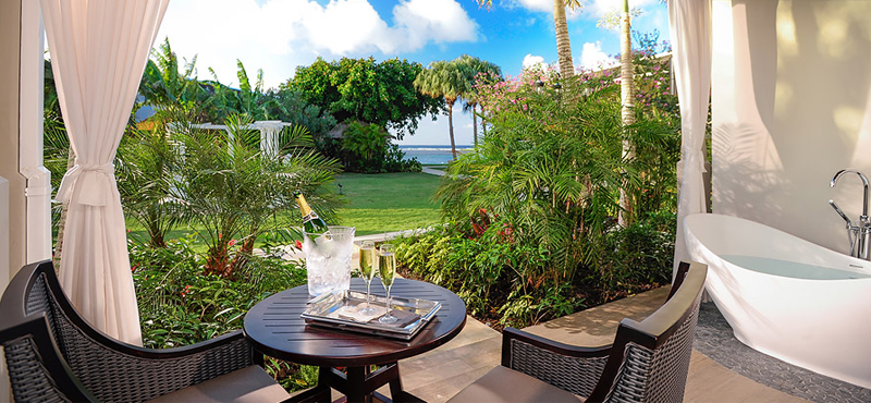 Romeo & Juliet Walkout Butler Suite With Patio Tranquility Soaking Tub Sandals Royal Caribbean Luxury Jamaica holiday packages