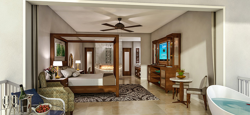 2 Honeymoon Grand Luxury Walkout Butler Suite With Patio Tranquility Soaking Tub Luxury Jamaica holiday packages