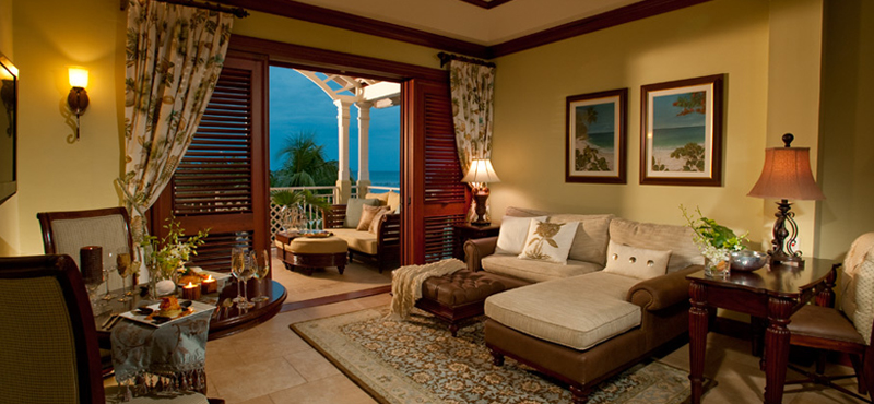 Crystal Lagoon Honeymoon Penthouse Oceanview One Bedroom Butler Suite Sandals Royal Caribbean Luxury Jamaica holiday packages