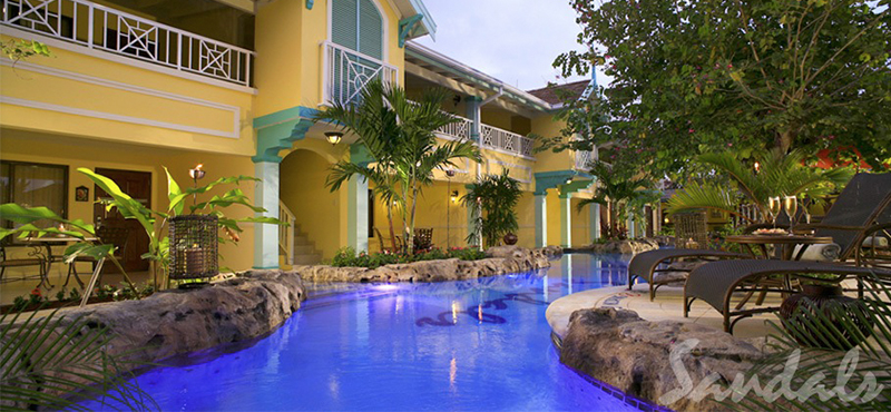 luxury Jamaica holiday Packages Sandals Royal Caribbean Crystal Lagoon Honeymoon Oceanview Butler Suite