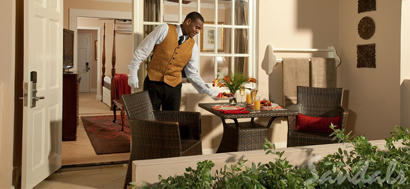 luxury Jamaica holiday Packages Sandals Royal Caribbean Royal Beachfront One Bedroom Butler Suite 5
