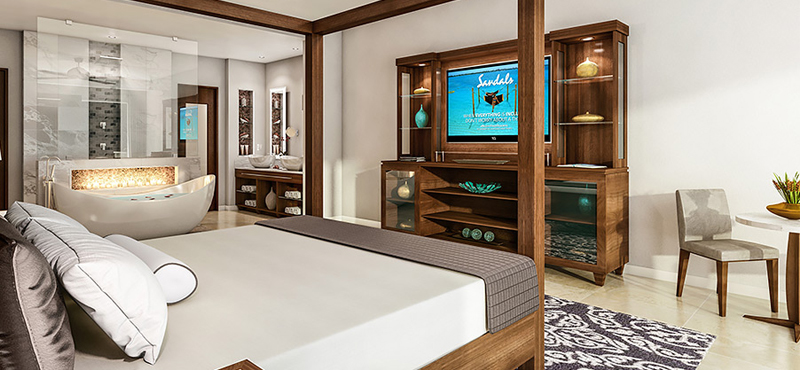 Romeo & Juliet Walkout Butler Suite With Patio Tranquility Soaking Tub Sandals Royal Caribbean Luxury Jamaica holiday packages 8
