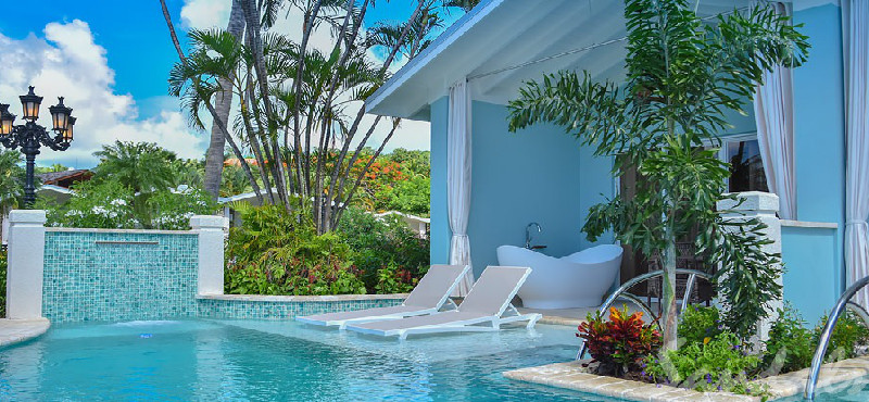 St Lucia Holiday Packages Sandals Halcyon Beach Beachfront Crystal Lagoon Swim Up Butler Room W Patio Tranquility Soaking Tub5