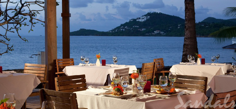 St Lucia Holiday Packages Sandals Halcyon Beach Beach Bistro1