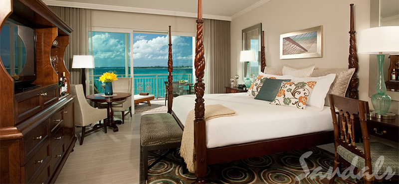 luxury Bahamas holiday Packages Sandals Royal Bahamian Balmoral Beachfront Club Level Room