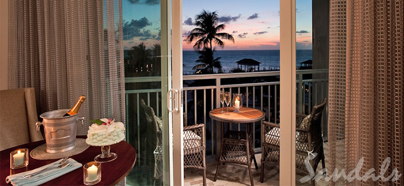 luxury Bahamas holiday Packages Sandals Royal Bahamian Balmoral Honeymoon Oceanview Club Level Room 2