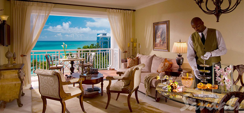 luxury Bahamas holiday Packages Sandals Royal Bahamian Windsor Honeymoon Oceanview One Bedroom Butler Royal Suite 2