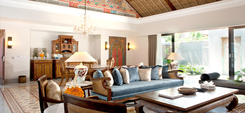 Luxury Bali Holiday Packages Sudamala Suites & Villas Two Bedroom Legong Villa Living Area