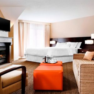 Luxury Canada Holiday Packages Le Westin Resort And Spa Tremblant Quebec Deluxe, Guest Room, 1 King, Sofa Bed, Fireplace