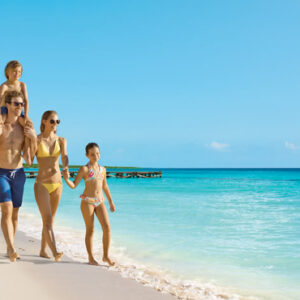 Luxury Dominican Republic Holiday Packages Dreams Dominicus La Romana Family On Beach