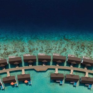 Luxury Maldives Holiday Packages OBLU Select At Sangeli Aerial View Of Water Villas