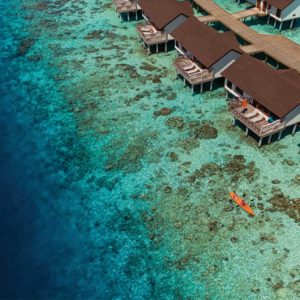 Luxury Maldives Holiday Packages OBLU Select At Sangeli Aerial View Of Water Villas1