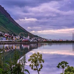 Siglo Hotel - Luxury Iceland Holiday Packages - exterior view at sunset