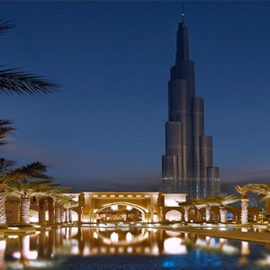 The Palace Downtown Dubai - Luxury Dubai holiday packages - Exterior with burj