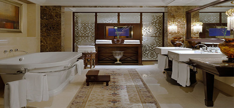 The Palace Downtown Dubai Luxury Dubai Holiday Packages Imperial Suites Bathroom