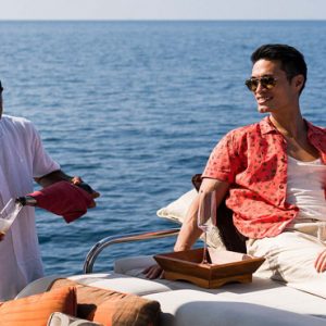 Maldives Holidays Naladhu Private Island Maldives Couple On Yacht