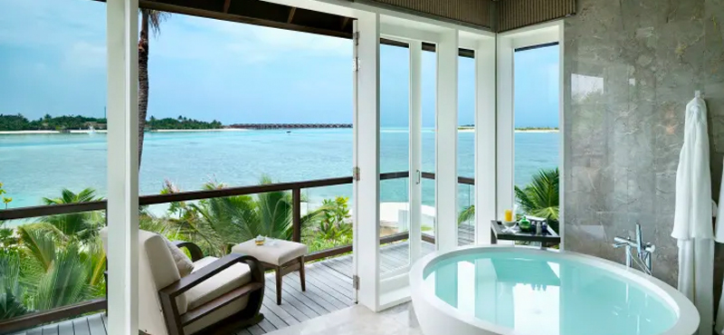 Maldives Holidays Naladhu Private Island Maldives Two Bedroom Pool Residence Bathroom