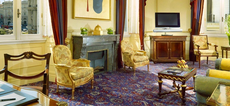 ambassador suite - st regis rome - luxury rome holiday packages