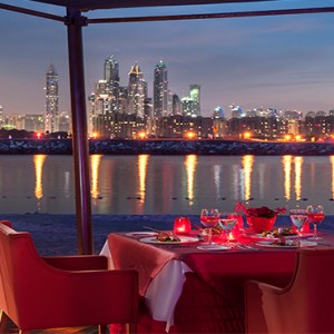 Rixos The Palm Dubai - Luxury Dubai holiday Packages - dining with a view