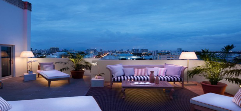 SLS South Beach - Luxury Miami holiday packages - SLS Suite balcony