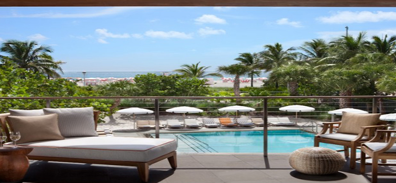 SLS South Beach - Luxury Miami holiday packages - Villa Penthouse pool