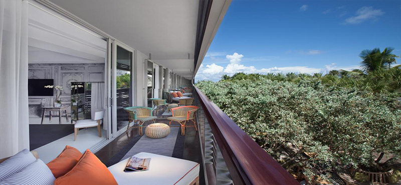 SLS South Beach - Luxury Miami holiday packages - Villa balcony