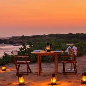 Uga Chena Huts Yala - Luxury Sri Lanka Holiday packages - Private dining