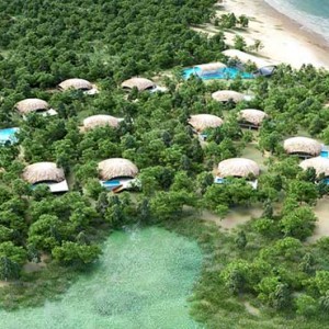 Uga Chena Huts Yala - Luxury Sri Lanka Holiday packages - aerial view