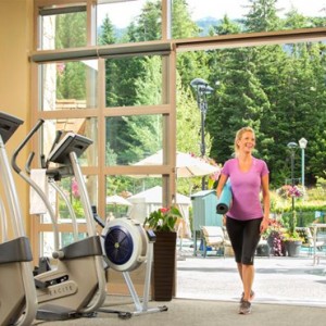 gym - fairmont chateau whistler - luxury canada holiday packages