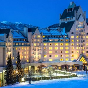 night - fairmont chateau whistler - luxury canada holiday packages