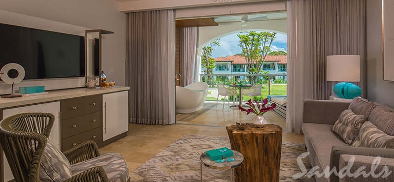 Luxury Barbados Holiday Packages Sandals Royal Barbados Royal Seaside Crystal Lagoon One Bedroom Oceanview Butler Suite W Balcony Tranquility Soaking Tub1