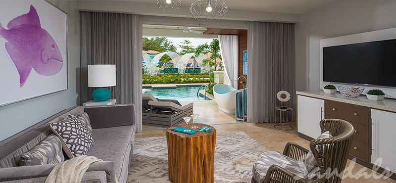 Luxury Barbados Holiday Packages Sandals Royal Barbados Royal Seaside Crystal Lagoon Swim Up One Bedroom Butler Suite W Patio Tranquility Soaking Tub1