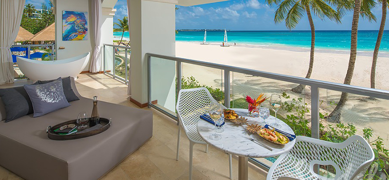 Luxury Barbados Holiday Packages Sandals Royal Barbados Beachfront One Bedroom Butler Suite W Balcony Tranquility Soaking Tub