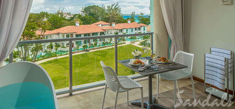 Luxury Barbados Holiday Packages Sandals Royal Barbados Royal Seaside Penthouse Oceanview Crystal Lagoon Club Level Barbados Suite W Balcony Tranquility Soaking Tub