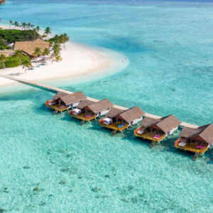 Luxury Maldives Holiday Packages Furaveri Island Resort & Spa Aerial View Of Overwater Villa