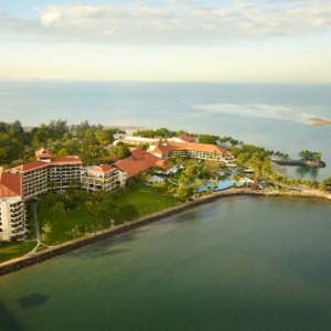 exterior - shangri la tanjung aru - luxury borneo holiday packages