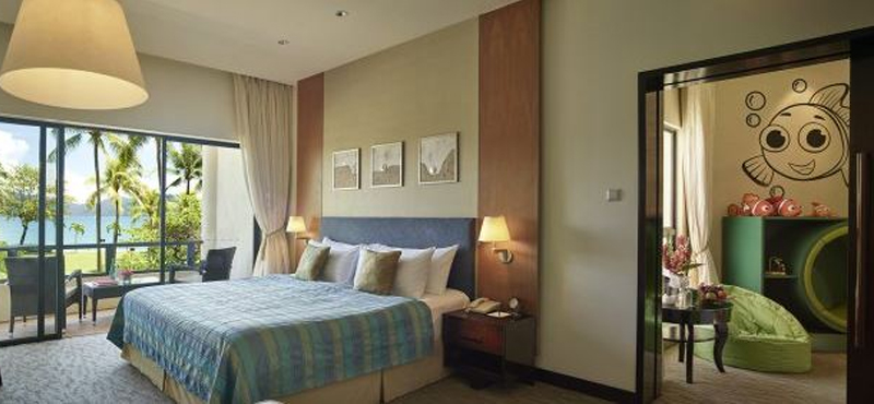 kinabalu club family rooms - shangri la tanjung aru - luxury borneo holiday packages