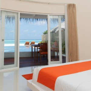 Deluxe Beach Villa With Pool 5 - Luxury Maldives holiday Packages - aerial view