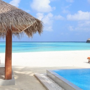 Deluxe Beach Villa With Pool - Luxury Maldives holiday Packages - aerial view