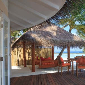 Jacuzzi Deluxe Beach Villa - Luxury Maldives holiday Packages - aerial view